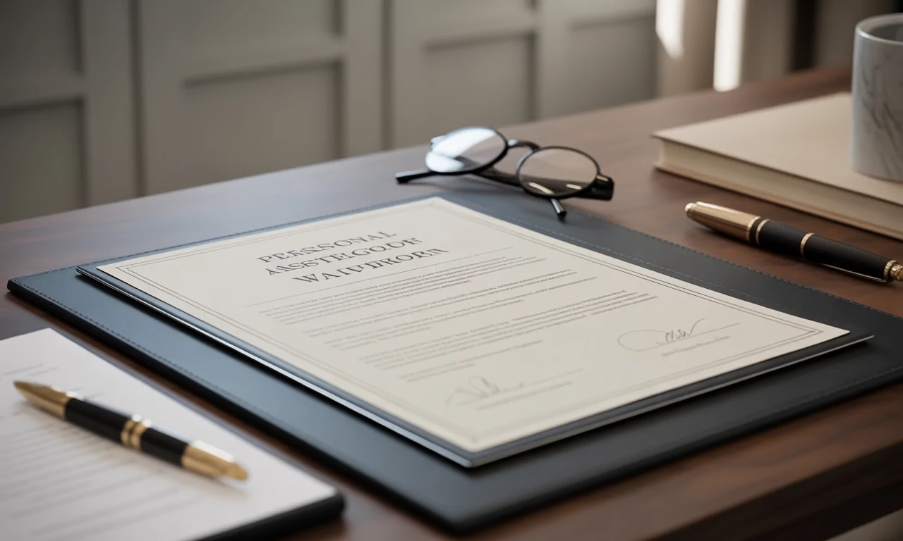 modèle d'attestation simple et officiel pour renoncer à la protection de votre patrimoine personnel, adapté à vos besoins juridiques.