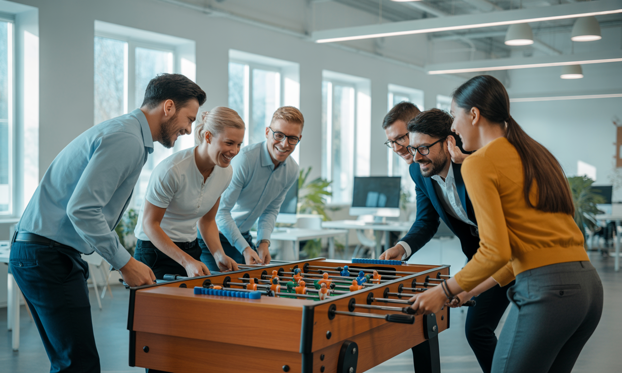 découvrez comment un baby-foot au bureau peut dynamiser l'ambiance de travail et stimuler la productivité des équipes grâce à une pause ludique et conviviale.